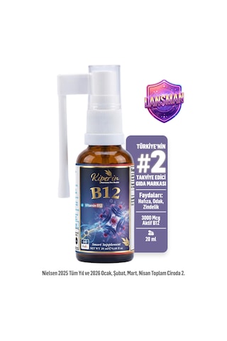 B12 Sprey 1500 Mcg Yüksek Emilim Enerji Ve Odak Desteği 20 Ml B12 Sprey 1500 Mcg Yüksek Emilim Enerji Ve Odak Desteği 20 Ml