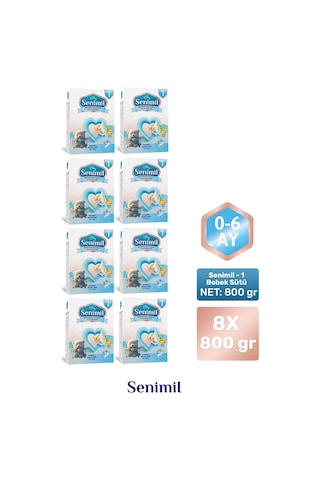 Senımıl 1 Bebek Sütü 800 G 8 Adet