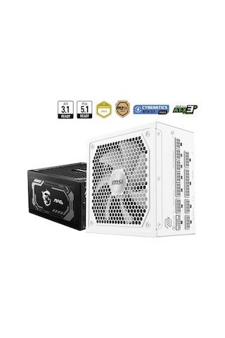 Msı Mag A1000gl Pcıe5 1000w 80+ Gold Power Supply