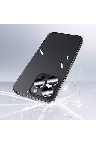 Apple Uyumlu iPhone 16 Pro Benks Ar Glass Warrior Transparan Premium Cam Kamera Lens Koruyucu Şeffaf