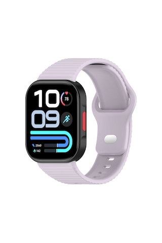 Redmi Watch 6 Silikon Kordon Tırtıklı Suya Dayanıklı Tasarım Lila