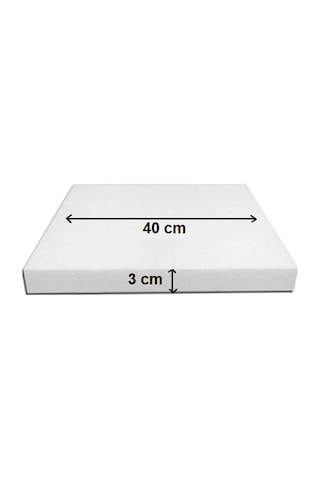 Dekoras Strafor Köpük Kare Pasta Taban Altlığı 40x40x3 Cm beyaz Dekoras Strafor Köpük Kare Pasta Taban Altlığı 40x40x3 Cm beyaz