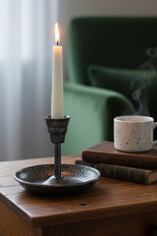 Metal Vintage Mumluk & El Şamdanı Gümüş Turna2623-8 Diğer