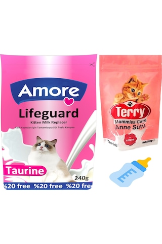 LifeGuard Süt Tozu 240g ve Terry Mommies Care 200g ve Biberon