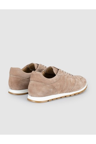 Süet Bej Kadın Sneaker Krem