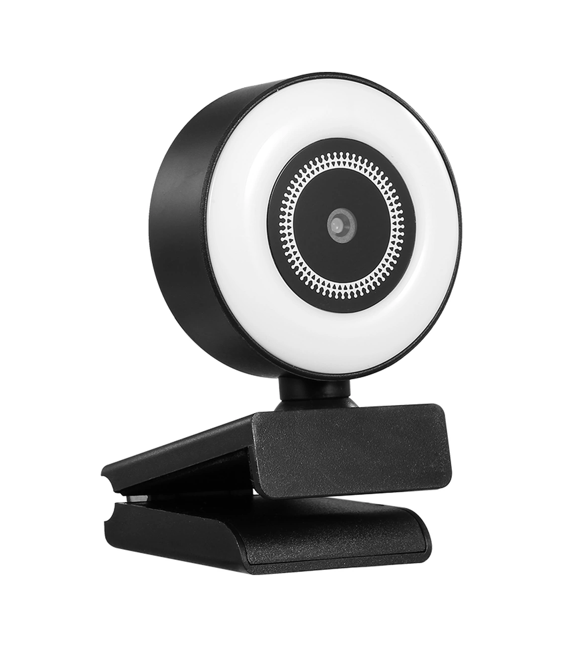 Qingmipy Otomatik Odaklı 2mp 1080p Webcam, Dairesel Işıklı Güzellikli, Mikrofonlu, Video Yayını Ve Toplantılar İçin Uygun