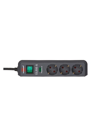 Brennenstuhl Eco Line Serisi 3 Soketli 1.5 Metre 13.500 Mah Akım Korumalı Uzatma Priz