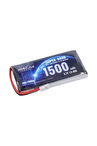 3.7 V 1s Lipo Batarya-pil 1550 Mah 25c