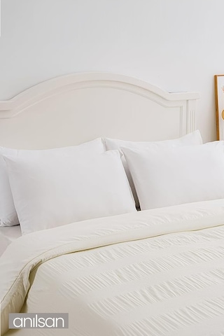 6'lı Mikrofiber Antialerjik Yastık - 600gr, 50x70cm, Boncuk Silikon Dolgulu