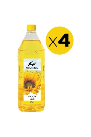 Kırlangıç Ayçiçek Yağı 4 x 2 L