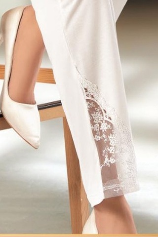 Xses 2020 Kadın Uzun Kollu Pijama Takım-ekru Ekru