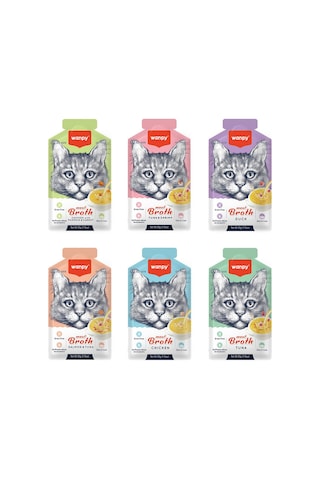 Wanpy Karışık Aromalı Kedi Çorbası 6 x 50 G