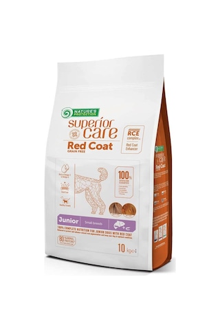 Nature's Protection Somonlu Kızıl Tüylü Mini Irk Yavru Köpek Kuru Maması 10 KG