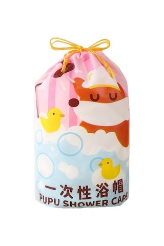 Suntek 100 Adet Tek Kullanımlık Duş Boneleri Elastik Banyo Beyaz