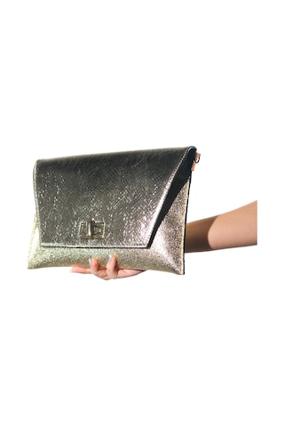 Maorı Altın Baskı Kadın Clutch Çanta