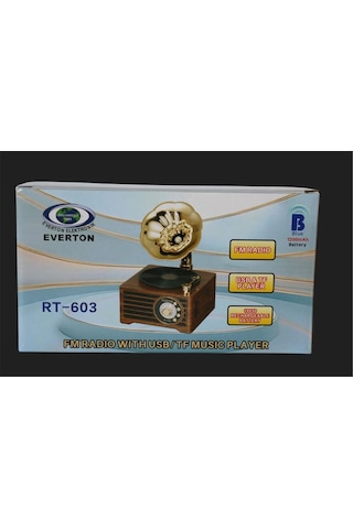 Everton Rt-603 Bluetooth-usb-sd-aux-tf Nostaljik Radyo