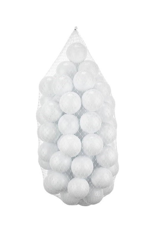 7 Cm 50'li Beyaz Oyun Havuz Topu Çocuklar İçin Güvenli Plastik Top