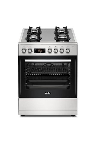 Simfer 1226 Tam Boy Fırın 4G Cam Yüzey Turbo 7 Fonksiyon + Grill