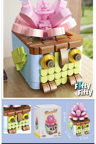 Panlos Mini Potted Plant Serisi Kuş Figürü 278 Parça Oyuncak Yapım Seti -ffp655010