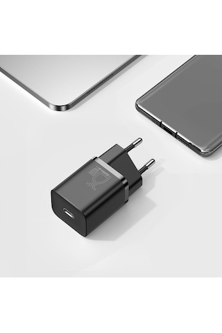 Baseus Super Si 1C 25 W Hızlı Şarj Adaptörü + 3A Type-C To Type-C