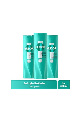 Şampuan Belirgin Bukleler 400 Ml X3 Tüm Saç Tipleri