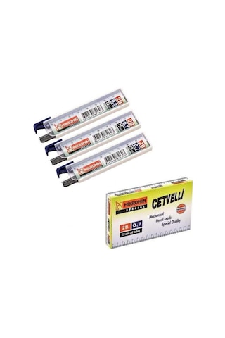 Min 0.7 MM Cetvelli Kalem Ucu 75 MM Mikro Uç 3 Adet