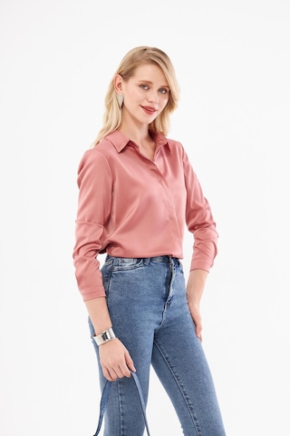 Klasik Saten Gömlek Gül Kurusu GÜL KURUSU