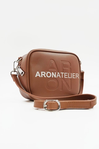 Hüvendo Küçük Boy Crossbody Çapraz Askılı Kadın Omuz Çantası Taba Taba