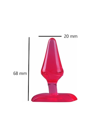 Truva Shop Süper Mini Jel Dokulu Kaliteli Anal Plug Pembe