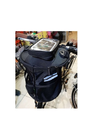 Procycle Katlanır Bisiklet Gidon Çantası Silindir Pc-780 Siyah