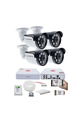 4 Kameralı Set 5mp Sony Seculensli 1080p Kdj-4s-8w-ss-p