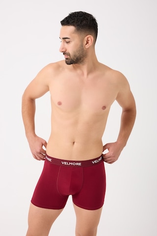 Velmore Erkek Boxer 12 Li Kutu Nefes Alan Pamuk Kumaş Sıkmayan Esnek Bel Lastikli S 5xl Siyah-bordo-lacivert
