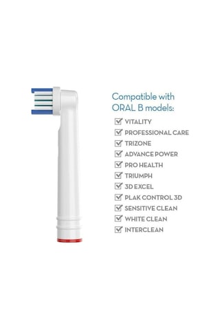 Lovyco 3d White 4’lü Oral-B Uyumlu Dış Fırçası Yedek Başlığı