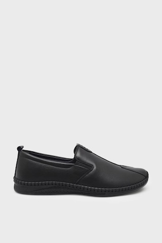 Castle Black 71101 Erkek Hakiki Deri Comfort Ayakkabı Siyah Siyah