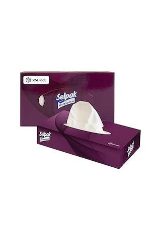 Selpak Professional Extra Kutu Mendil 80 Yaprak 24 Kutu 1 Koli Beyaz