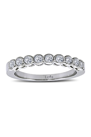Lova 0,45 Karat Pırlanta Yarımtur Yüzük - 1010082