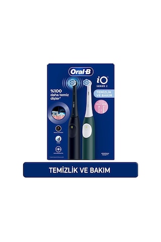 Oral-b İo Siyah Yeşil 2 Şarjlı Diş Fırçası Seti