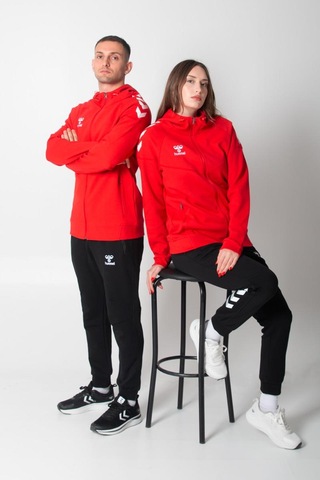 Hummel Armin Pro Pamuklu Sweatshirt Kırmızı