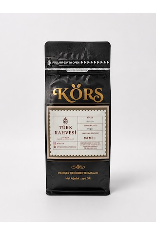 Körs Türk Kahvesi Özenle Kavrulmuş Geleneksel Türk Kahvesi 250 G