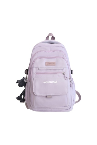 Geniş Kapasiteli Unisex Sırt Çantası, Okul Ve Günlük Kullanım İçin Ergonomik Tasarım, Üniversite Ve Ortaokul Öğrencileri İçin Şık Ve Dayanıklı Çanta, Modaya Uygun Kadın Ve Erkek Sırt Çantası Mor