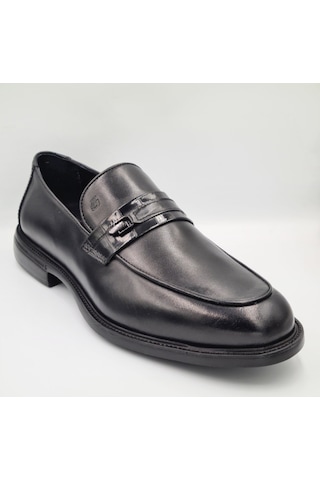 Greyder 67705 Siyah Hakiki Deri Erkek Loafer Klasik Ayakkabı Siyah