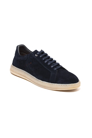 Navy Suede Sneaker Günlük Erkek Ka-26y-c27603 John May Formal Mavi