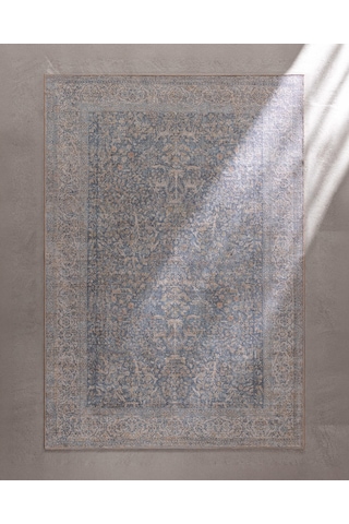 Madame Coco Eustache Halı - Mavi - 140x190 Cm 8684427334966 Çok Renkli