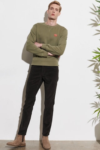 Wrangler Slim Fit Texas Dar Paça Normal Bel Yeşil Erkek Kadife Pantolon W12sec221 001