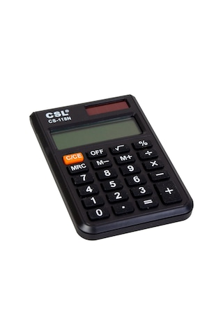 CSL CS-118N Cep Tipi 8 Hane Hesap Makinesi Siyah