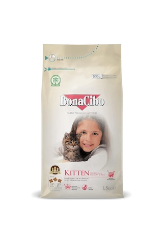 Kitten Tavuk Hamsi Yavru Kedi Maması 1,5 Kg