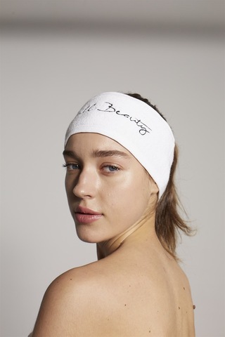 Hill Beauty Turkey Tasarım Saç Makyaj Bandı Beyaz