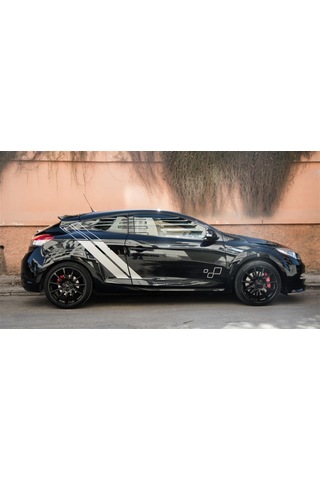 Renault Megane Trophy Desenli Yan Kapı Sticker Etiket Modeli
