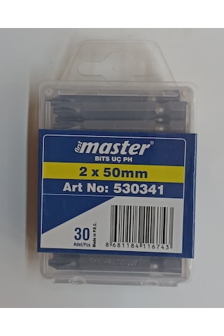 Yıldız Bits Uç Ph 2x50 1 Paket 30 Ad Akıllı Vidalar İçin