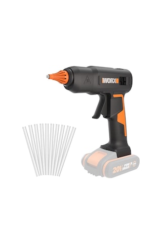 Worx Wx045.9 20volt 11mm Profesyonel Sıcak Mum Silikon Tabancası + 10 Silikon Akü Dahil Değildir Fr Wx045.9